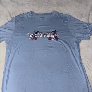 Columbia Women's Light Blue Floral Tee